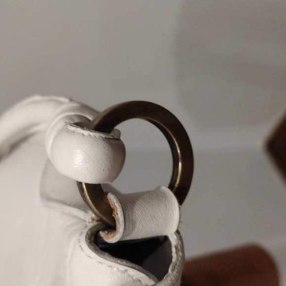 Shoulder Bag Purse -Leather - White -Made in Spain- Hispanitas - Picture 8 of 17